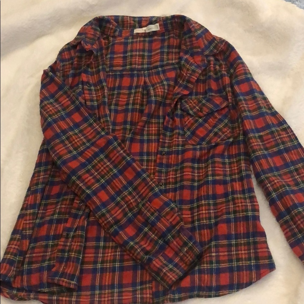 Girls‎ Red Plaid Shirt
